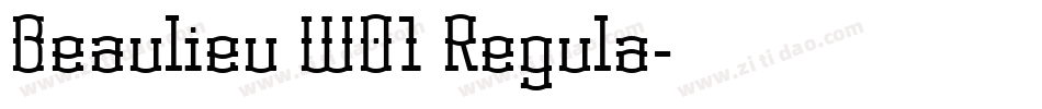 Beaulieu W01 Regula字体转换